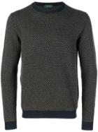 Zanone Round Neck Sweater - Brown