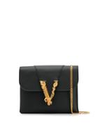 Versace Versace Dbsh322d5vit K41ot Furs & Skins->leather - Black