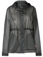 Hunter Hooded Raincoat, Women's, Size: Large, Grey, Polyurethane