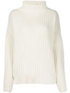 Thom Krom Roll-neck Ribber Sweater - White