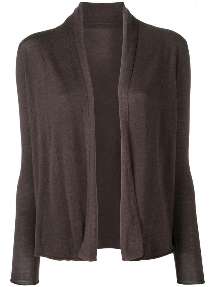 Sottomettimi Open Front Cardigan - Brown
