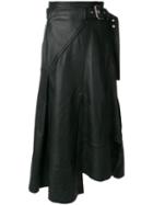 3.1 Phillip Lim Utility Leather Skirt - Black