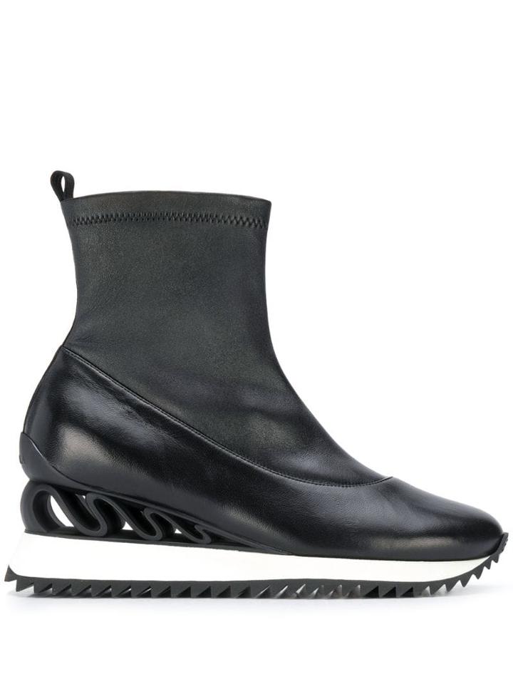 Le Silla Reiko Wave Sneakers - Black