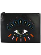 Kenzo Nagai Eye Clutch, Women's, Black, Cotton/leather/nylon/polyurethane