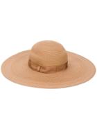 Borsalino Ribbon-tied Sun Hat - Neutrals