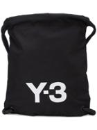 Y-3 Logo Print Gym Bag - Black