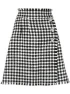 Dolce & Gabbana Vichy Pattern Skirt - Black