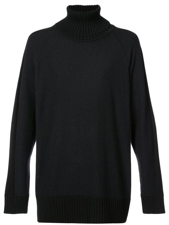 Ziggy Chen Roll Neck Jumper - Black