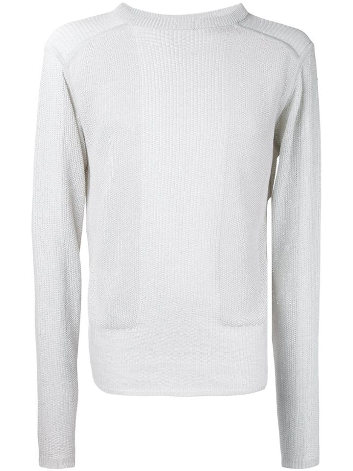 Rick Owens Crew Neck Jumper - White
