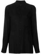 Yohji Yamamoto Plain Button Shirt - Black