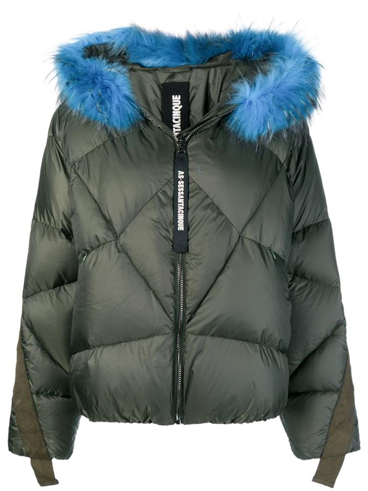 As65 Hooded Puffer Jacket - Green