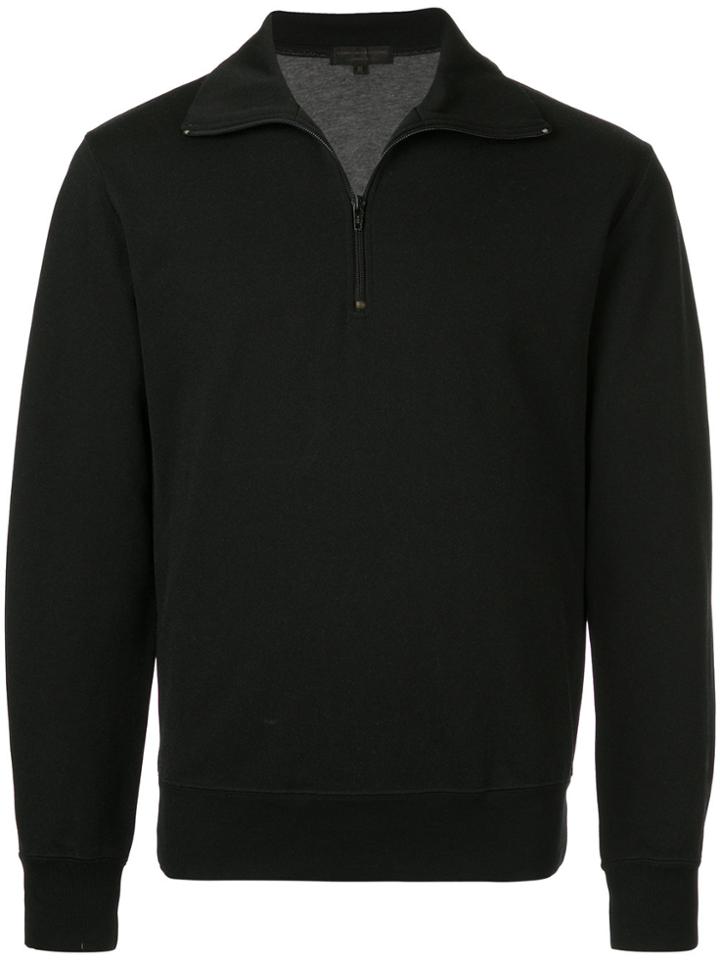Comme Des Garçons Vintage Half-zip Sweatshirt - Black