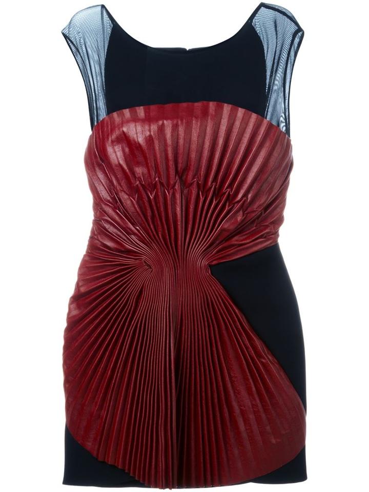 Jay Ahr Pleated Panel Mini Dress