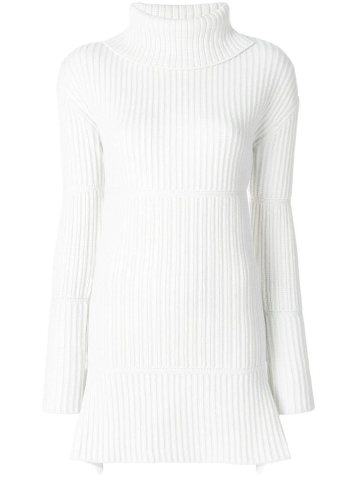 Ports 1961 Flared Turtleneck Sweater - White