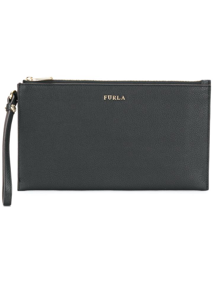 Furla Babylon Xl Clutch - Black