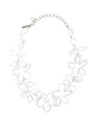 Oscar De La Renta Botanical Scribble Necklace - White