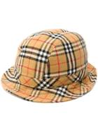 Burberry Signature Checked Hat - Neutrals