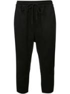 Publish Cropped Casual Trousers, Men's, Size: 30, Black, Spandex/elastane/cotton