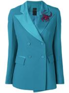 Marc Ellis Double Breasted Blazer - Blue