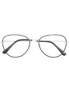 Tom Ford Eyewear Aviator Frame Glasses - Black