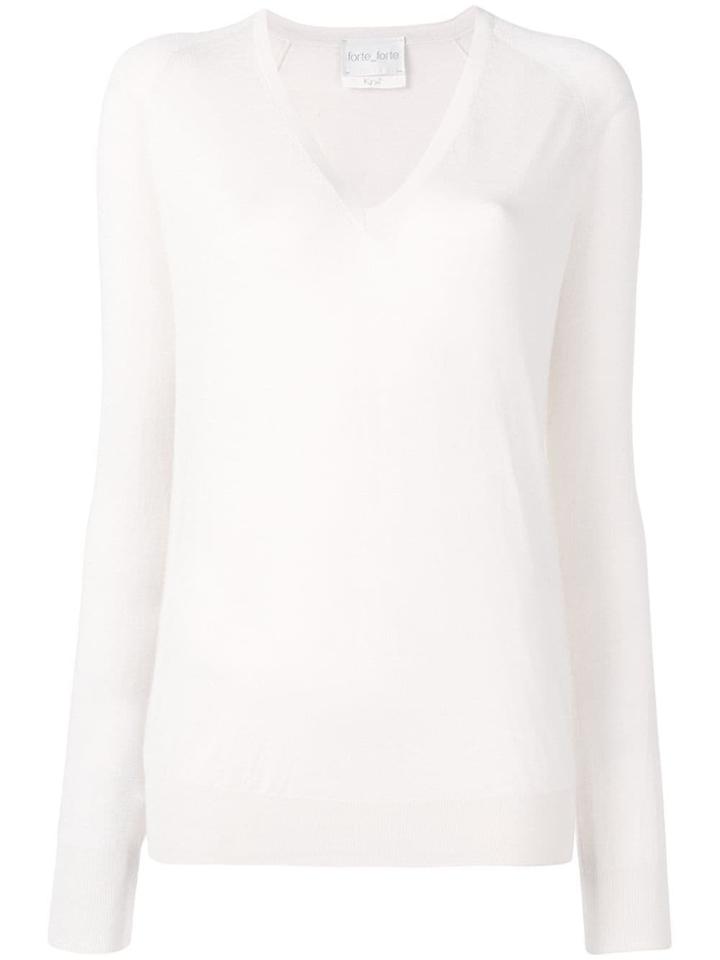 Forte Forte White Knitted Sweater - Neutrals