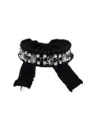 Red Valentino Red(v) Embellished Grosgrain Choker - Black