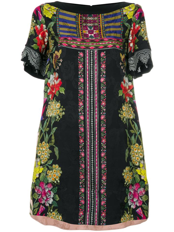 Etro Floral Print Shift Dress - Multicolour