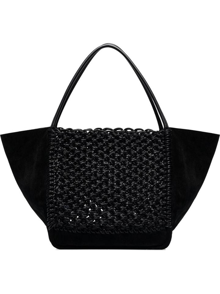 Proenza Schouler Schlr Macrame Lthr Tote - Black