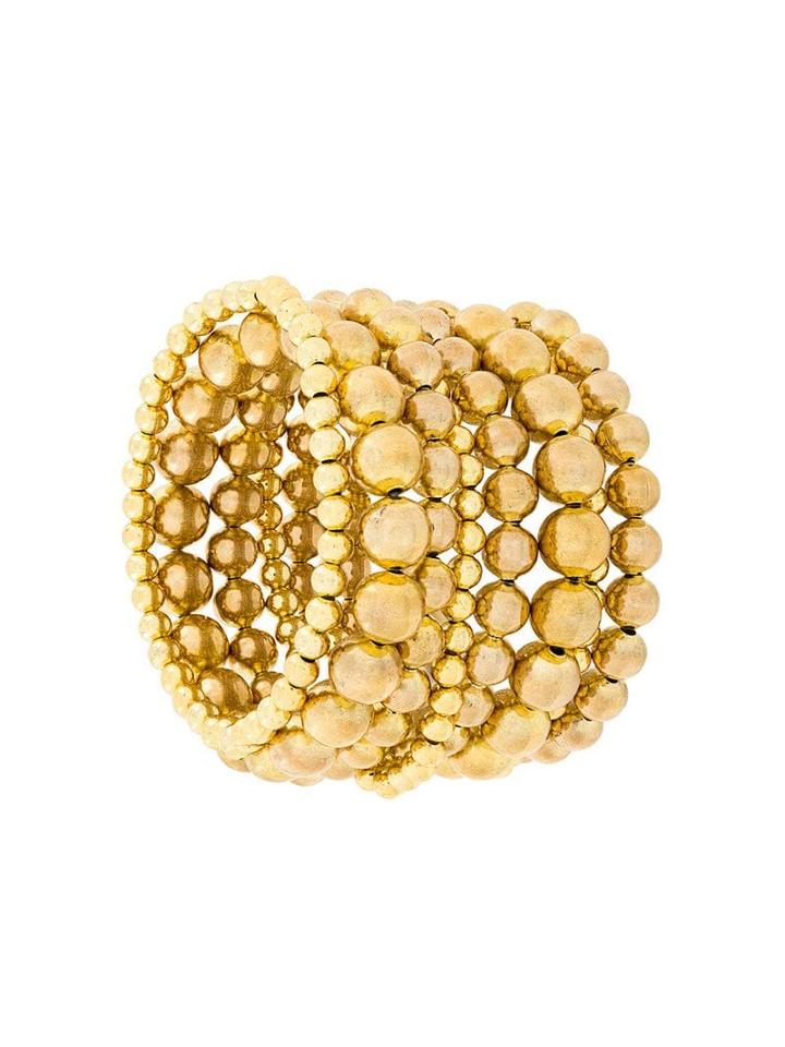 Rewind Vintage Affairs Beaded Cuff - Yellow