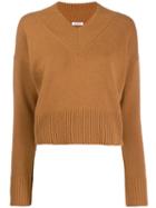 P.a.r.o.s.h. Cropped Knit Jumper - Brown