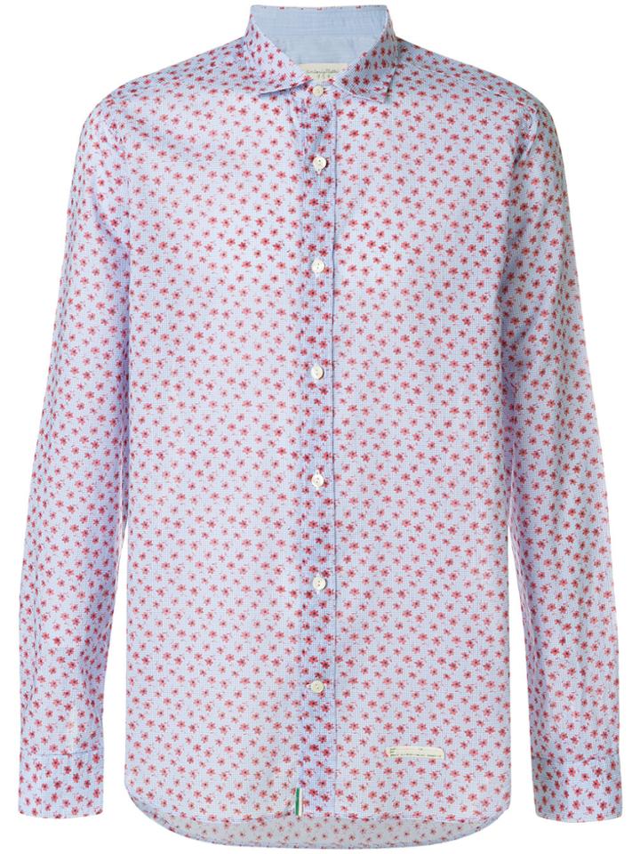 Tintoria Mattei Floral Print Shirt - Blue