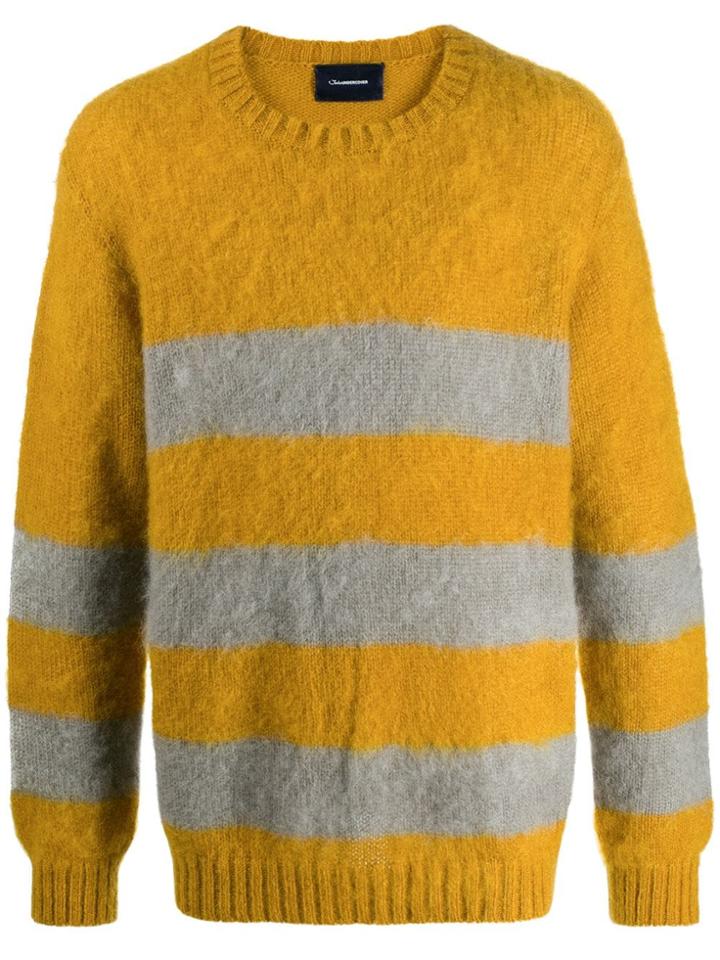 Johnundercover Stripe Long-sleeve Sweater - Yellow
