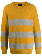 Johnundercover Stripe Long-sleeve Sweater - Yellow