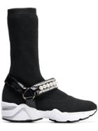 Suecomma Bonnie Jewelled Sock Sneakers - Black