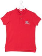 Burberry Kids Teen Pocket Polo Shirt - Red