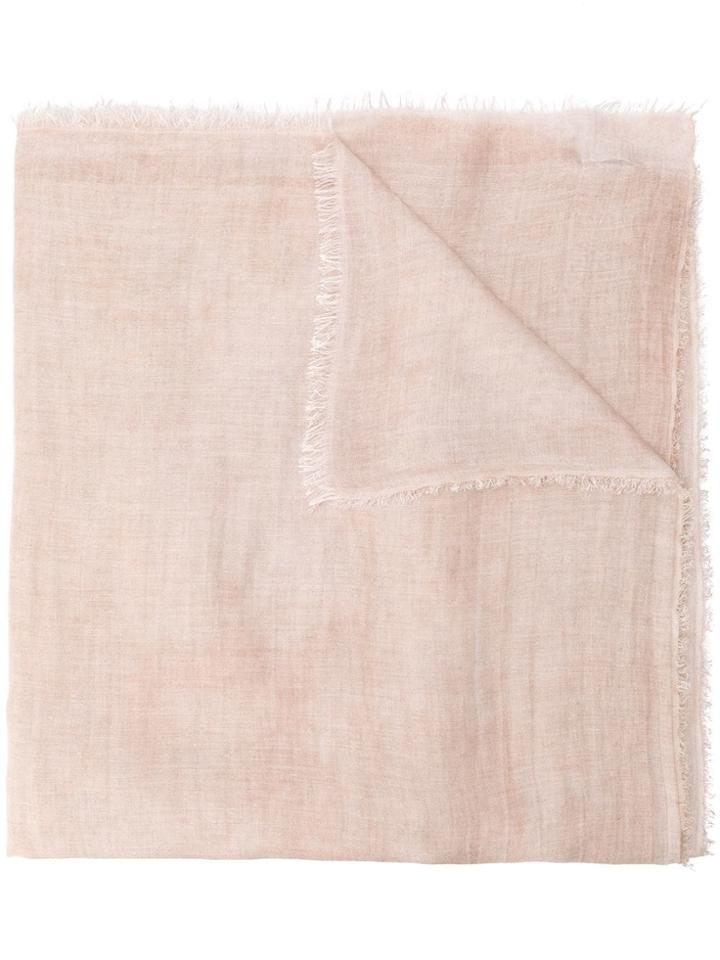 Faliero Sarti Diamond Frayed Edge Scarf - Neutrals