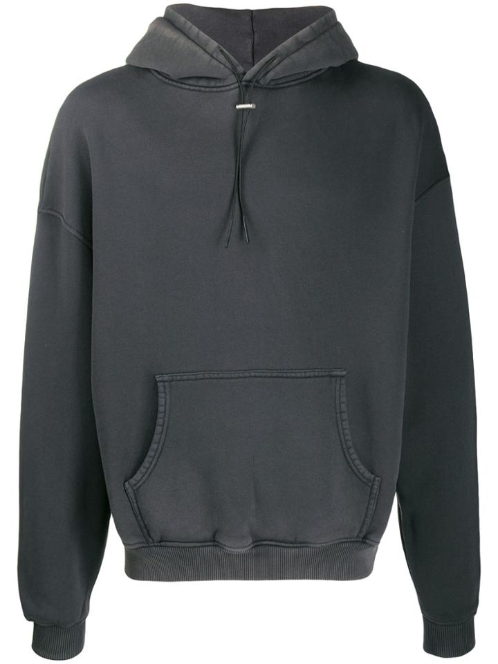 Represent Washed-look Hoodie - Grey