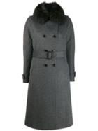 Moorer Double Breasted Coat - Grey