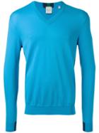 Classic V-neck Sweater - Men - Cotton - M, Blue, Cotton, Paul Smith