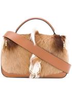 Balmain Small Shoulder Bag Hand - Brown