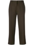 Victoria Beckham Straight Tailored Trousers - Green