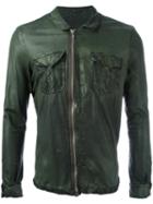 Giorgio Brato - Chest Pocket Jacket - Men - Cotton/leather/nylon - 48, Green, Cotton/leather/nylon