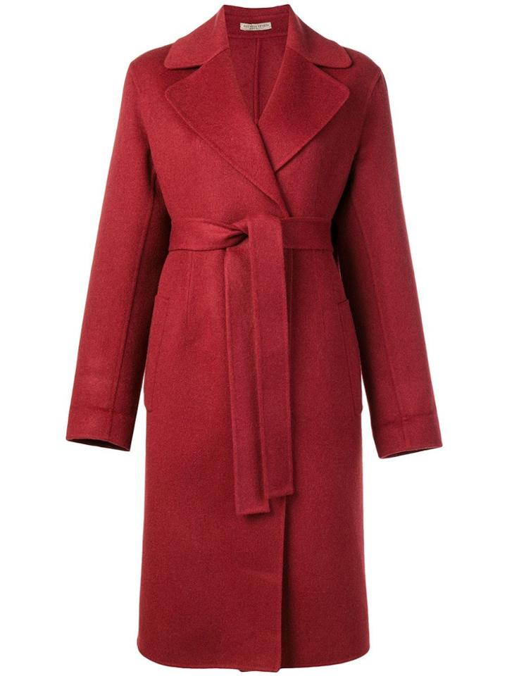 Bottega Veneta Double Cashmere Coat - Red