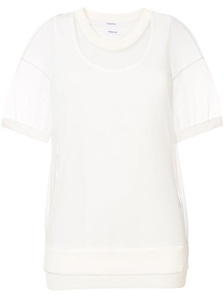 P.a.r.o.s.h. Sheer Top - White