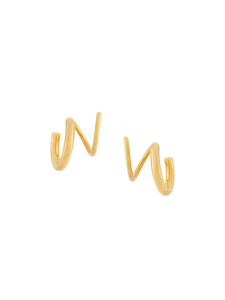 Maria Black Dogma Twirl Earrings - Yellow & Orange