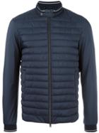 Herno Padded Panel Zipped Jacket, Men's, Size: 46, Blue, Polyimide/polyurethane/polyamide/polyester