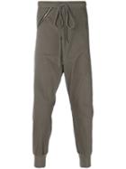 Lost & Found Rooms - Over Drop-crotch Trousers - Men - Cotton/spandex/elastane - S, Green, Cotton/spandex/elastane