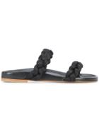 Oscar De La Renta Charlee Sliders - Black