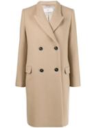 Closed Double-breasted Coat - Neutrals