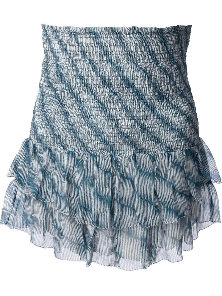 Isabel Marant Etoile Ruched Ruffle Skirt